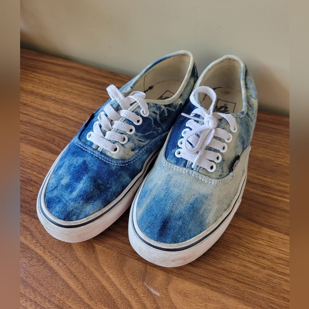 Vans Blue Tie-Dye Women's Shoes
